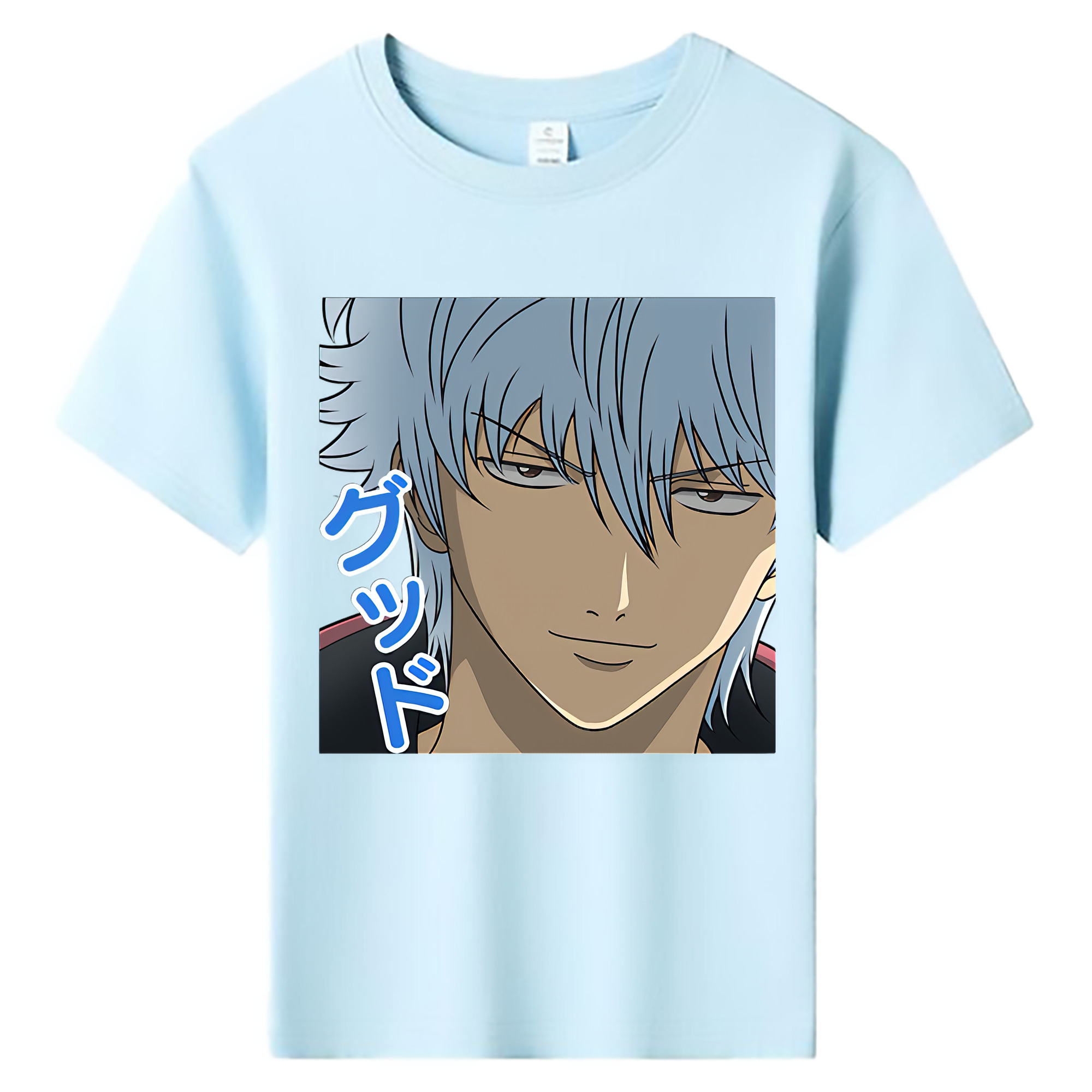 （画像用） ぎんたま 坂田銀時（さかたぎんとき） 神楽 志村新八（しむら しんぱち） GINTAMA Sakata Gintoki Kagura Shimura Shinpachi 綿100％キッズTシャツ（フロントプリント）